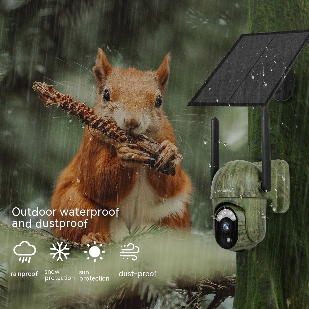 Camouflage 4G Solar Camera With Low Power Consumption And High-definition Full Color - Image 1
