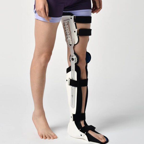 Fixed Hard Knee Ankle Foot Brace Orthosis Thigh Knee Knee Calf Ankle Fixed Bracket Brace - Image 18