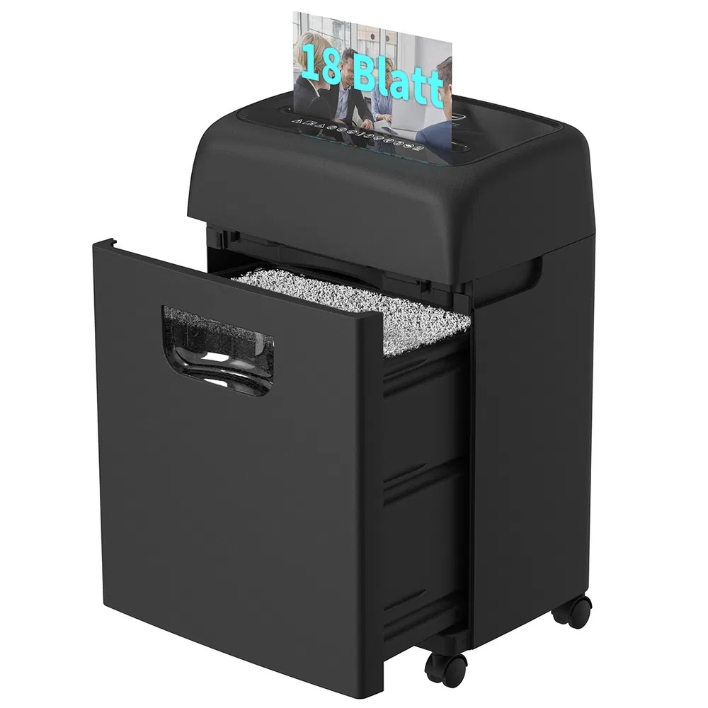 Woolsche Paper Shredder For Home,18-Sheets Cross Cut With 5.28 Gallon Pull Out Bin,P-4 Security Level, Shred Paper And Credit Card And CD,Ultra-quiet - Image 6