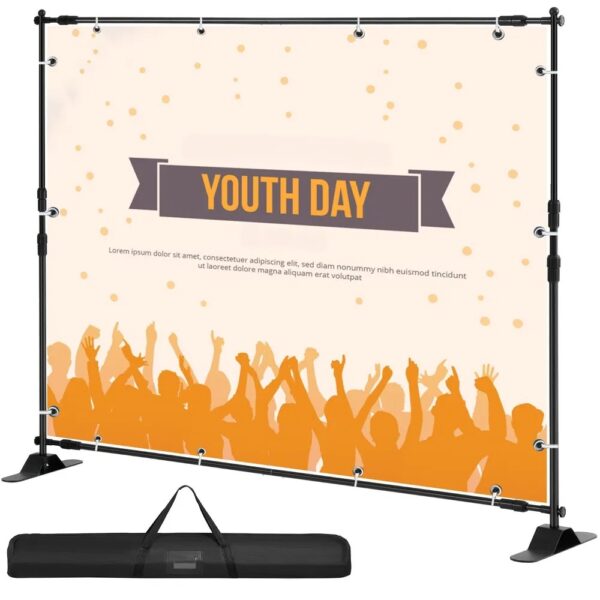 10x8 Ft Adjustable Background Bracket With Handbag - Sturdy For Party, Wedding, Photo Booth, Trade Show, Perfect For Backdrop Setup - Image 6