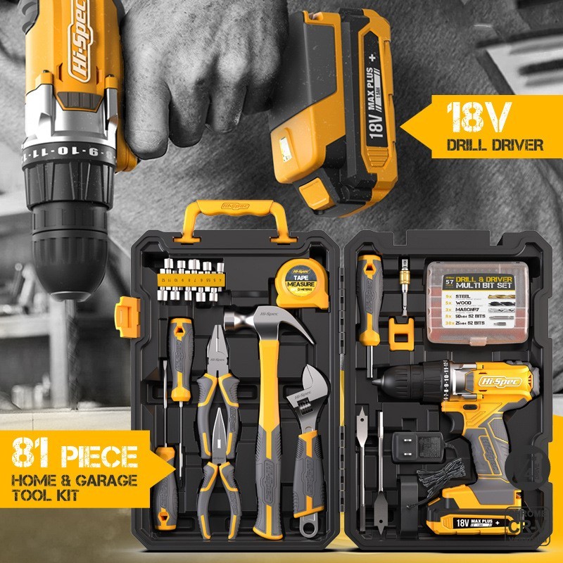 Home Repair Hardware Tool Combo Set - Image 1
