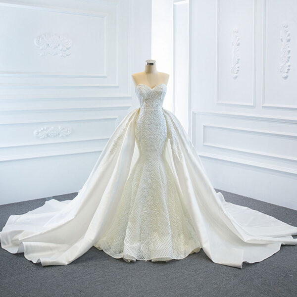The Wedding Dress Wears Two Fishtail Tail Tube Tops, The Temperament Is Thin And Dreamy - Image 18