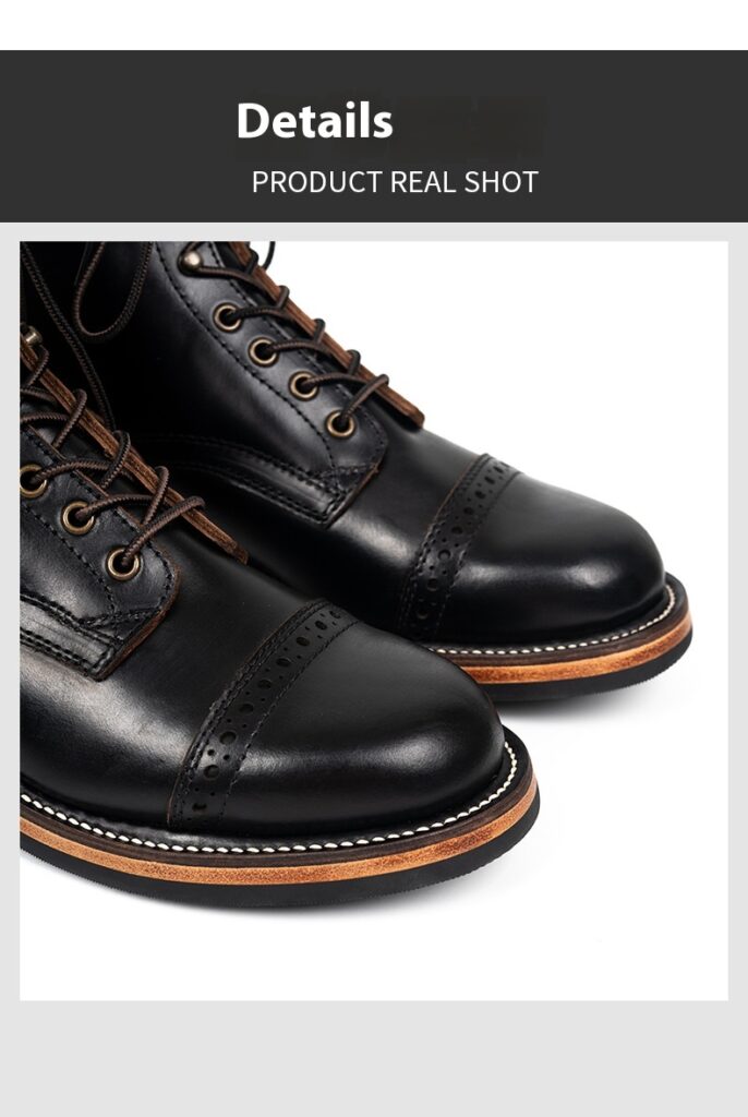 Tooling First Layer Cowhide Fall Winter Men Genuine Leather Boots