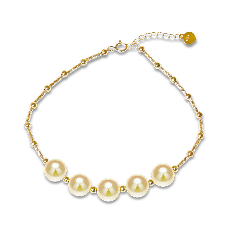 European And American New Light Gold Pearl Bracelet - Image 6