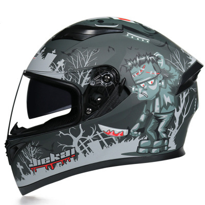 Motorcycle Helmet Anti-fog Dual Lens Full Face Helmet Cool Street Car Bluetooth Protective Helmet - Image 32