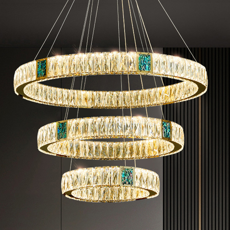 Light Luxury Crystal Chandelier Living Dining Room Bedroom Study - Image 1