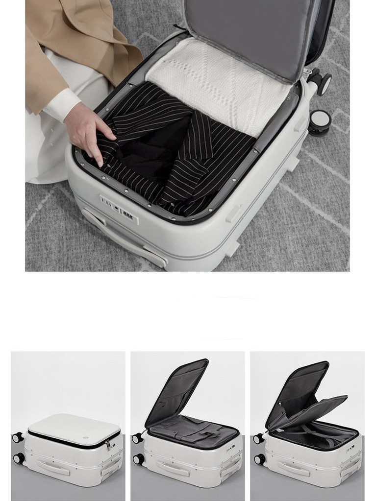 Aluminum Frame Of Suitcase Hard Rim Universal Wheel Trolley Box - Image 9
