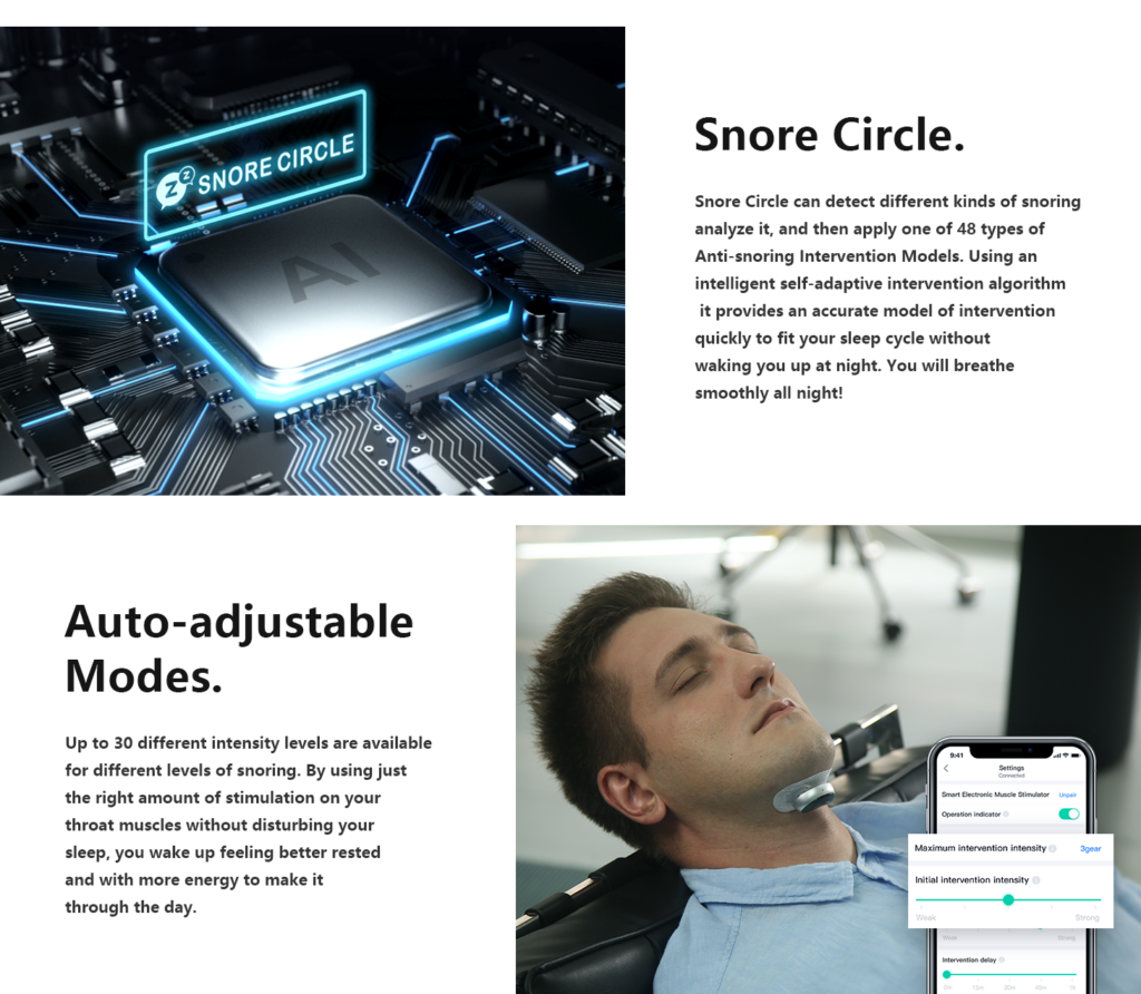 Smart Anti Snoring Device Electronic Muscle Stimulator Pro