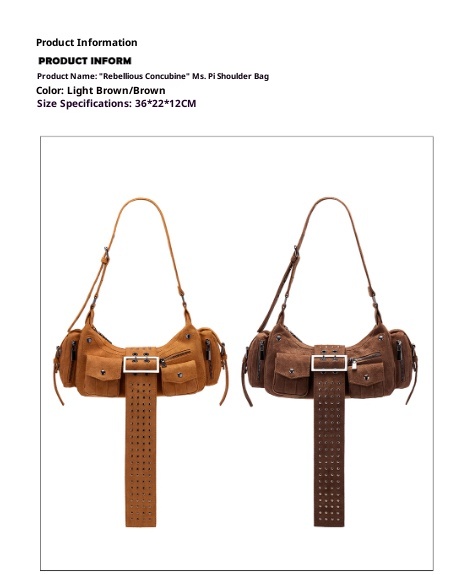 Simple Retro Versatile Suede Women's Handbag Shoulder Bag - Image 8