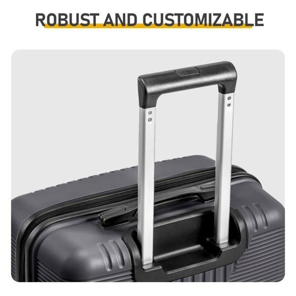 Non-TSA Customs Lock 3-in-1 PP Trolley Case, 20in, 24in, 28in, PP, Dark Gray - Image 23
