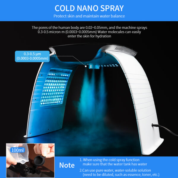 Colorful LED Photon Skin Rejuvenation Beauty Instrument Hot And Cold Spray - Image 7
