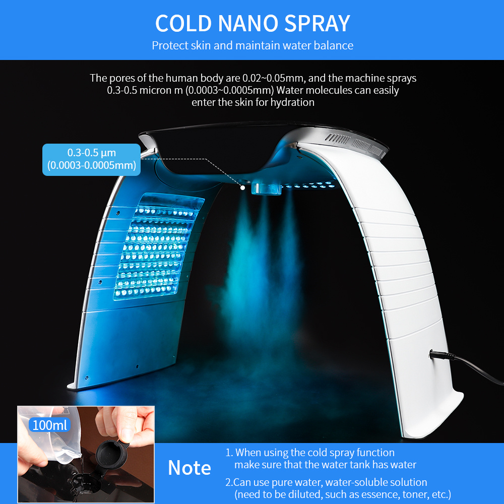Colorful LED Photon Skin Rejuvenation Beauty Instrument Hot And Cold Spray - Image 7