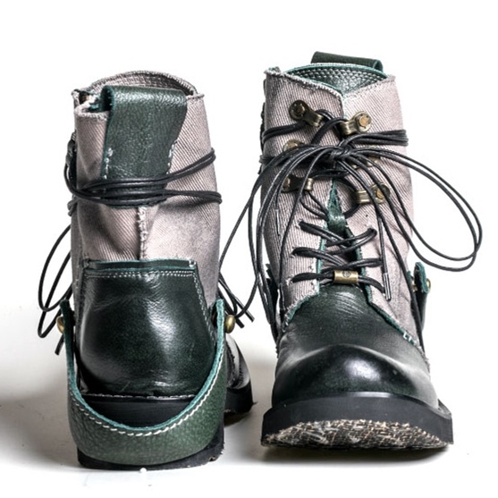 Outdoor Japanese Vintage Shoes Canvas Martin Boots - Image 43