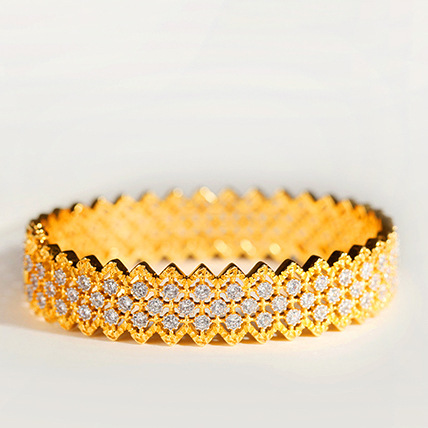 Craft Vintage Bracelet S925 Silver Gold-plated Zirconium Diamonds - Image 2