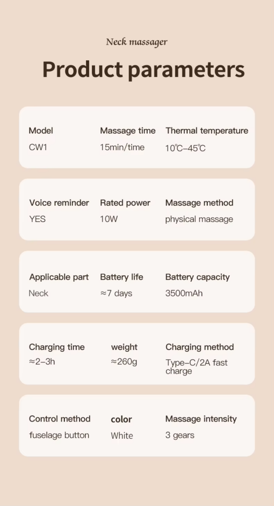 Wholesale Customized Wireless Personal Portable Neck Wearable Massagers Cold And Warm Hanging Neck Massager