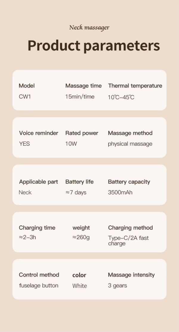 Wholesale Customized Wireless Personal Portable Neck Wearable Massagers Cold And Warm Hanging Neck Massager - Image 22