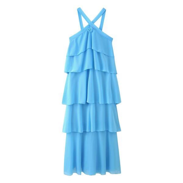 Decorative Chiffon Sling Dress Women - Image 9