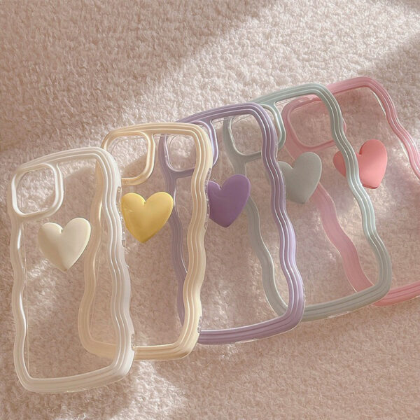 Love Wave Border Phone Case Transparent 3D - Image 6