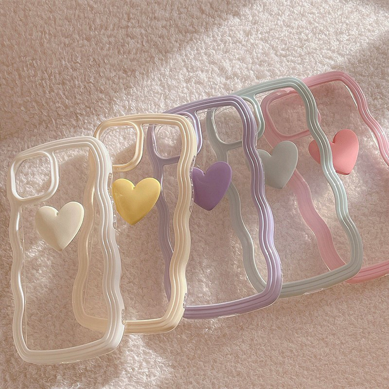 Love Wave Border Phone Case Transparent 3D - Image 6