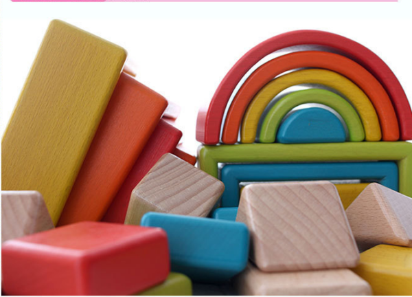 Rainbow Building Blocks Children's Baby Educational Creative Toys - Image 9