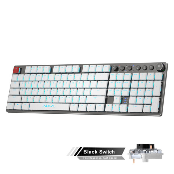 Wireless Mechanical Keyboard Thin 104 Keys - Image 6