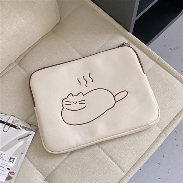 Embroidered Animal Cute Tablet Protective Sleeve Computer Tank Bag - Image 3