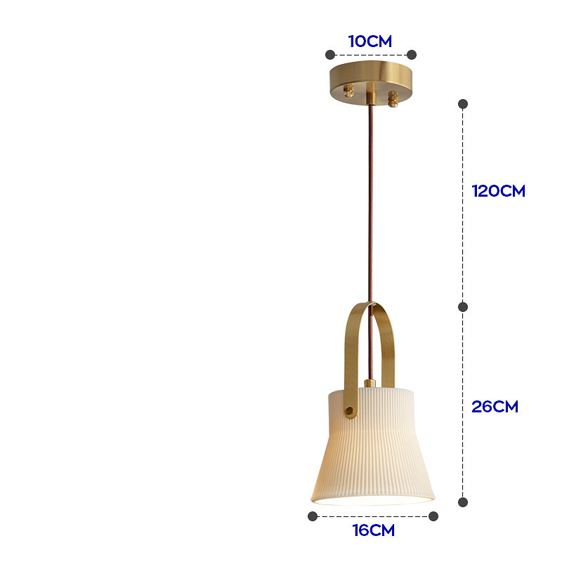 Nordic Japanese Simple Creative Light-transmitting Porcelain Chandelier - Image 6