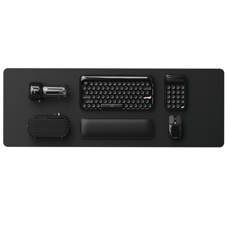 Wireless Office Black Gold Textured Retro Bluetooth Mechanical Keyboard And Mouse Set - Image 8