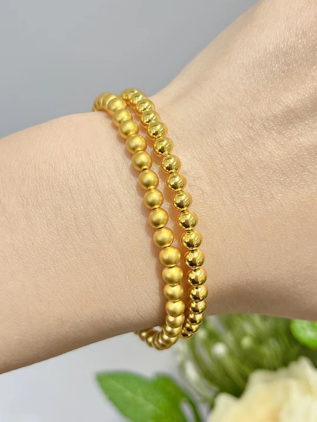 Bead Bead Hand String 999 Full Gold Material 5D Cyanide Free - Image 3