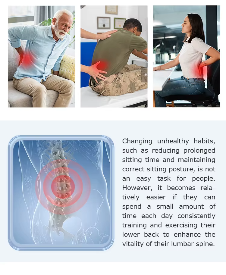 Constant Temperature Heat Therapy Multi-Frequency Vibration Stretch Simple Operation Electric Lumbar Traction Device - Image 6