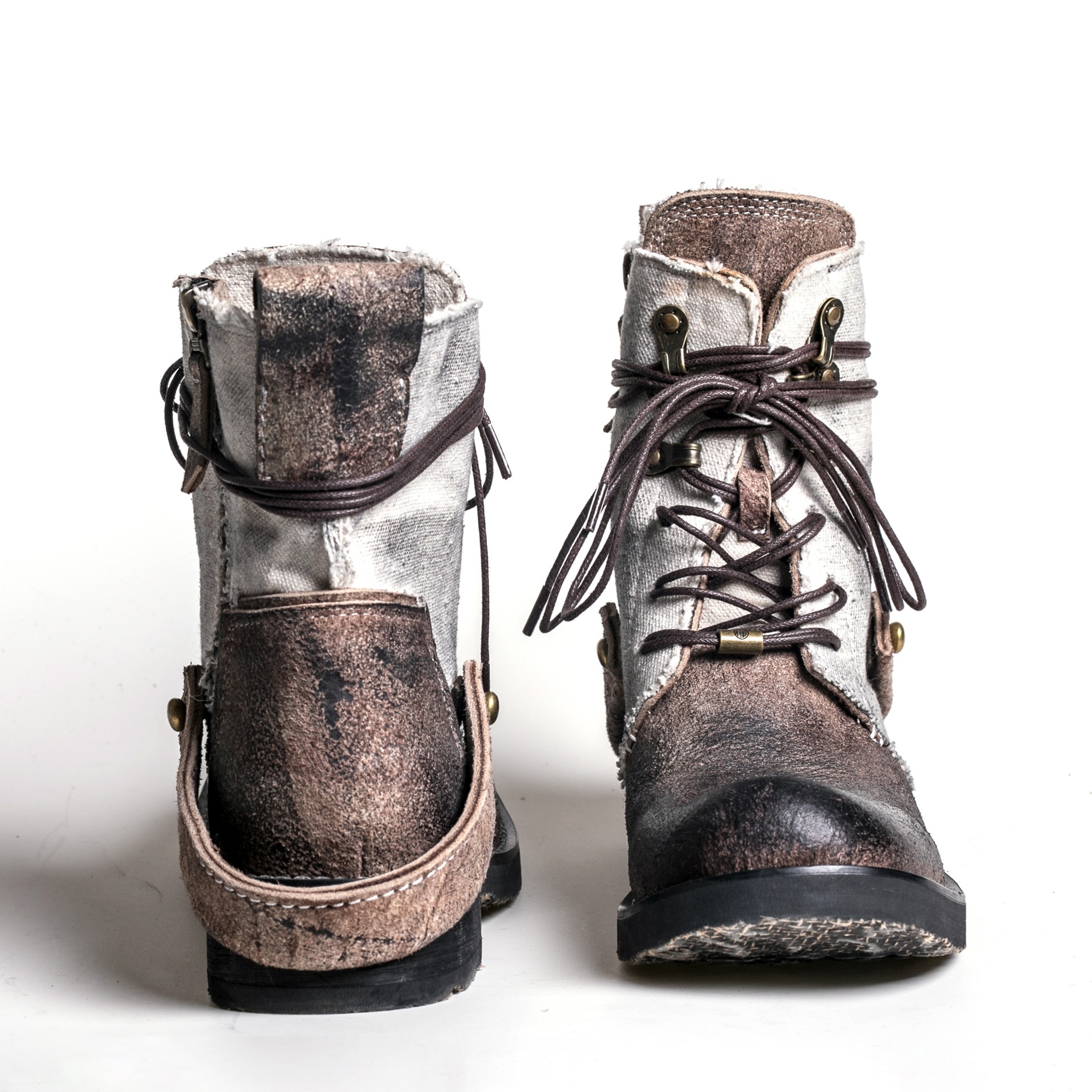 Outdoor Japanese Vintage Shoes Canvas Martin Boots - Image 88