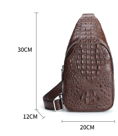 Leather Chest Bag Men's Casual Crossbody - Image 8