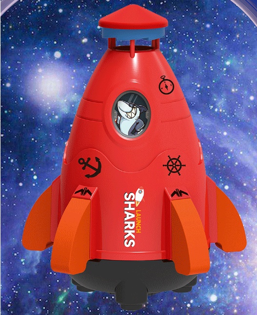 Kids Space Rocket Sprinkler Spinner - Image 9