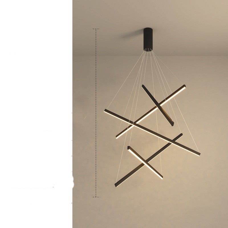 Modern Simple Atmosphere Light Luxury Small Apartment Pick High School Empty Lamps Chandelier - Image 18
