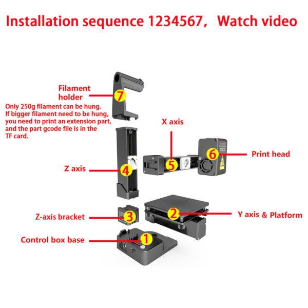 EasyThreed 3D Printer K10 Entry Level Use TPU PLA 175mm - Image 21