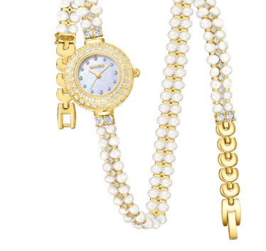 Freshwater Pearl Watch Affordable Luxury Fashion Jewelry Full Diamond Ladies - Image 2