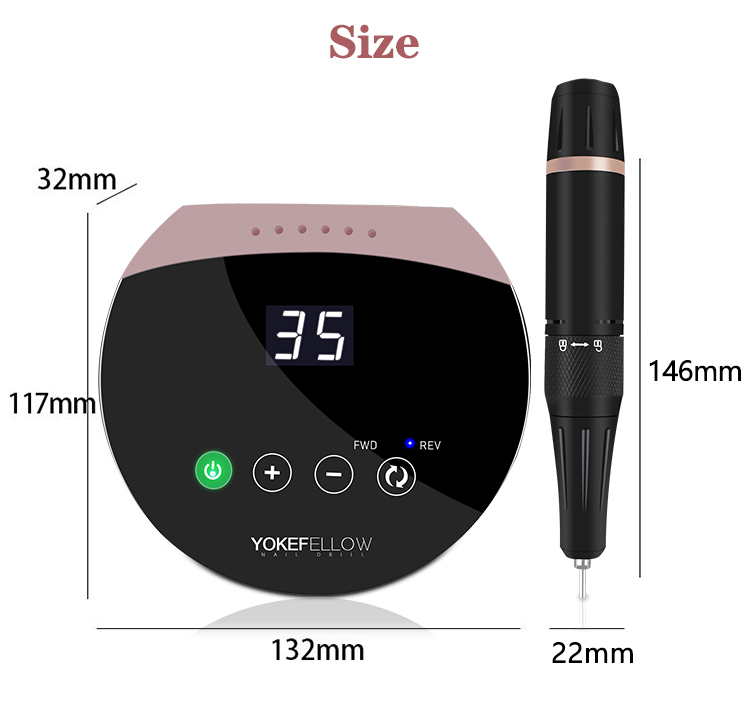 New Upgrade 35000RPM Electric Nail Drill Machine For Acrylic - Image 19
