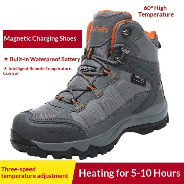 Electric-heated Thermal Cotton Shoes For Winterkeep Your Feet Warm While You Walk - Image 3