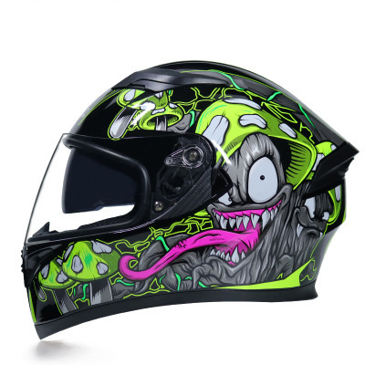 Motorcycle Helmet Anti-fog Dual Lens Full Face Helmet Cool Street Car Bluetooth Protective Helmet - Image 53