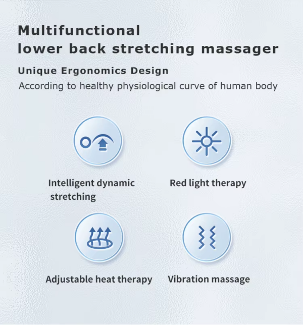 Constant Temperature Heat Therapy Multi-Frequency Vibration Stretch Simple Operation Electric Lumbar Traction Device - Image 7