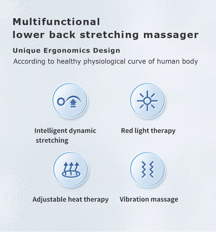 Constant Temperature Heat Therapy Multi-Frequency Vibration Stretch Simple Operation Electric Lumbar Traction Device - Image 7