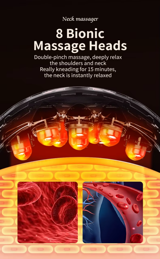 Wholesale Customized Wireless Personal Portable Neck Wearable Massagers Cold And Warm Hanging Neck Massager