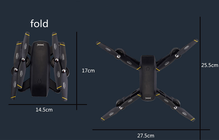 Drone Folding Dual Camera  DM107S Optical Flow Positioning 4K HD Aerial Photography Drone - Image 4
