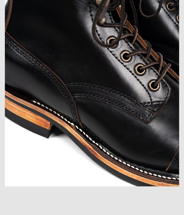Tooling First Layer Cowhide Fall Winter Men Genuine Leather Boots - Image 8