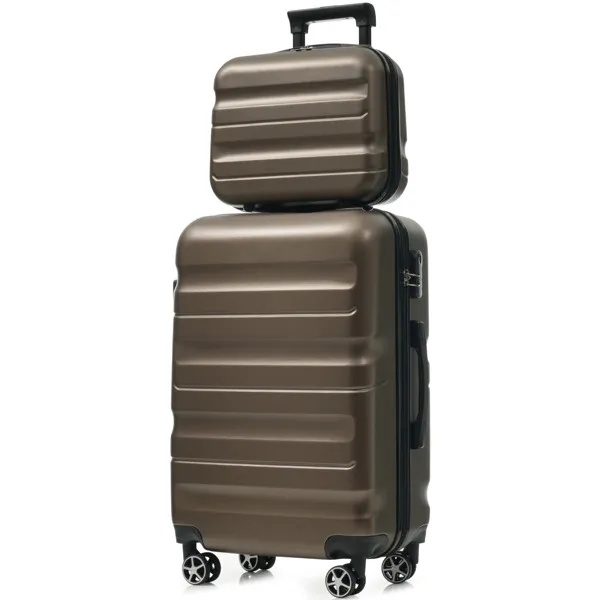 6-Piece ABS Hardshell Luggage Set - Lightweight & Durable Suitcases With Dual Spinner Wheels, Carry-On & Check-In Sizes For Travel & Business - Image 3