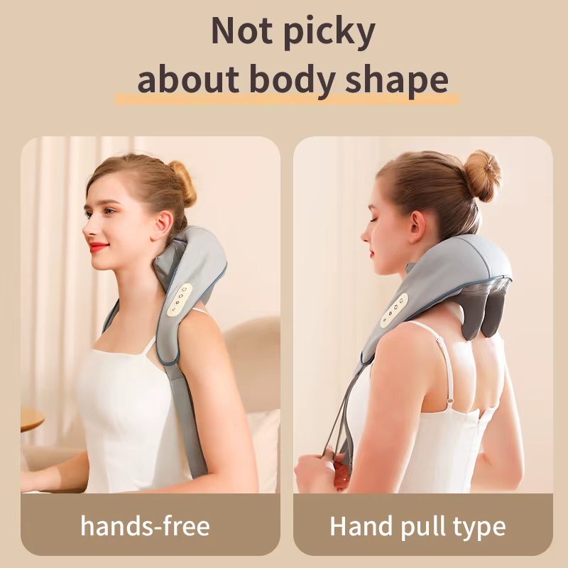 Electric Shiatsu Neck And Shoulder Massager Pillow Gift Idea For Men & Women Portable Neck Massage Pillow - Image 5