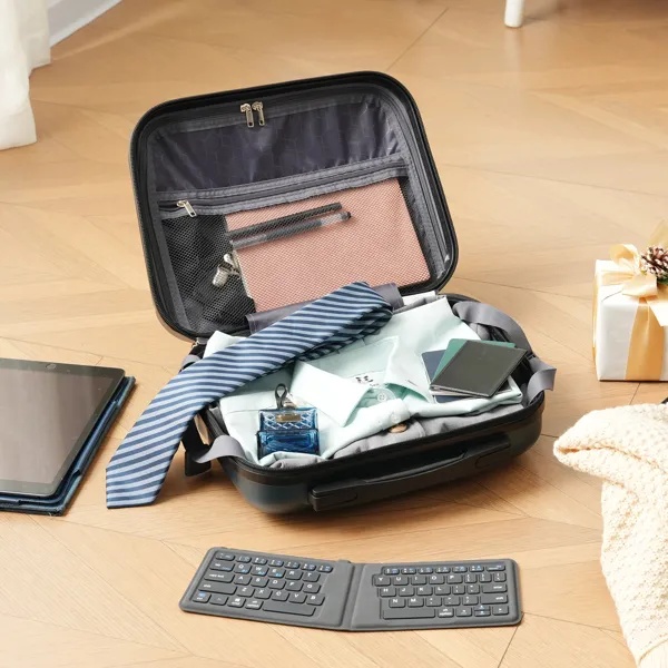 6-Piece ABS Hardshell Luggage Set - Lightweight & Durable Suitcases With Dual Spinner Wheels, Carry-On & Check-In Sizes For Travel & Business - Image 4