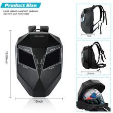 Led Backpack Screen Rider Motorcycle Locomotive Dazzlingly Cool Travel Screen Luminous Eyes - Image 5