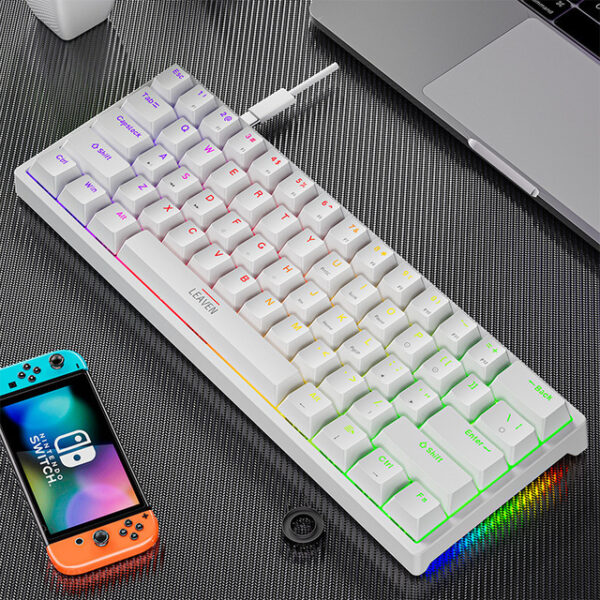 Plastic mechanical keyboard for games - Image 4