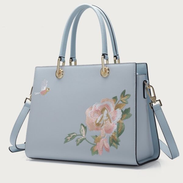 Women's Embroidered Bag Cowhide Portable - Image 10
